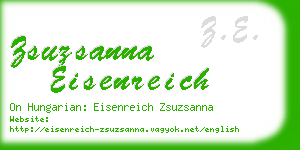 zsuzsanna eisenreich business card